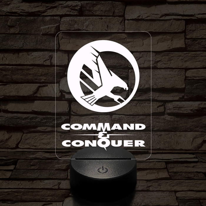 Command & Conquer GDI mintaválasztós 7 színű 3D led lámpa