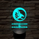 Command & Conquer GDI mintaválasztós 7 színű 3D led lámpa