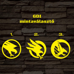 Command & Conquer GDI mintaválasztós 7 színű 3D led lámpa