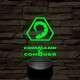Command & Conquer NOD mintaválasztós 7 színű 3D led lámpa