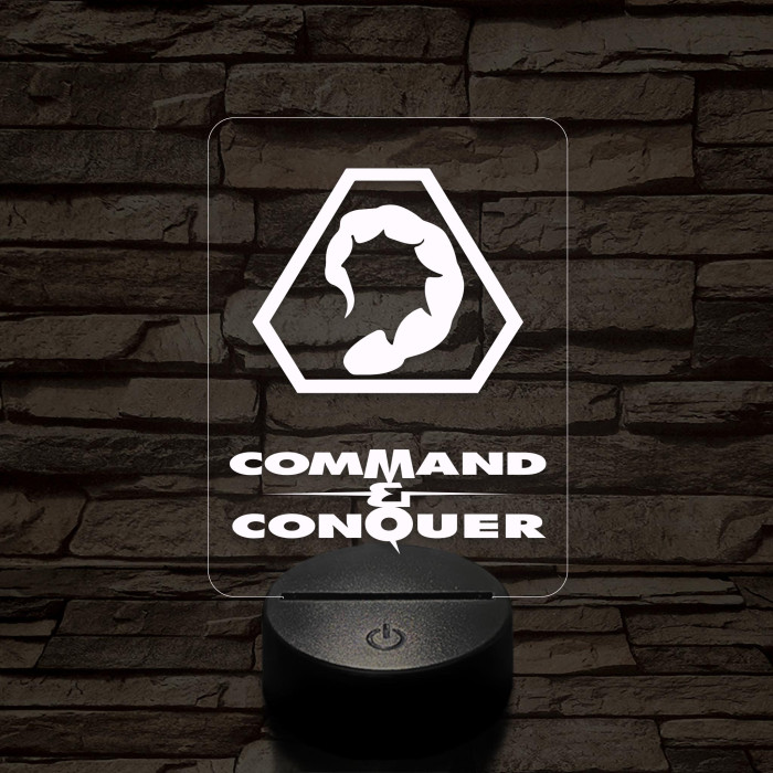 Command & Conquer NOD mintaválasztós 7 színű 3D led lámpa