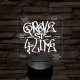 GTA Grove Street graffiti 7 színű 3D led lámpa