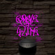 GTA Grove Street graffiti 7 színű 3D led lámpa