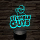 Stumble Guys logo 7 színű 3D led lámpa