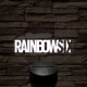 RainbowSix logo 7 színű 3D led lámpa
