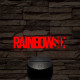 RainbowSix logo 7 színű 3D led lámpa