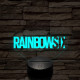 RainbowSix logo 7 színű 3D led lámpa