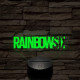 RainbowSix logo 7 színű 3D led lámpa