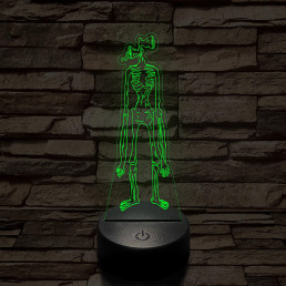 SCP Siren Head 7 színű 3D led lámpa