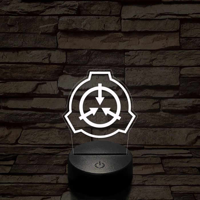 SCP 7 színű 3D led lámpa