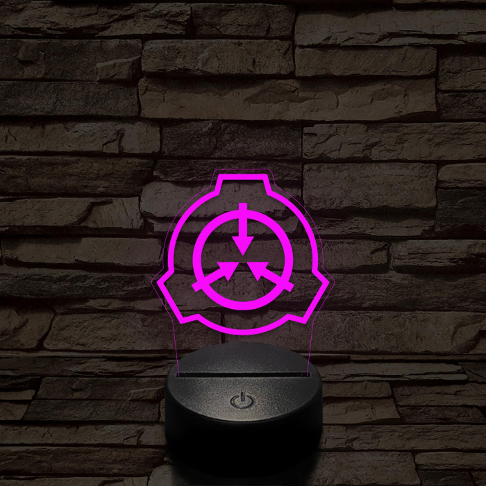 SCP 7 színű 3D led lámpa