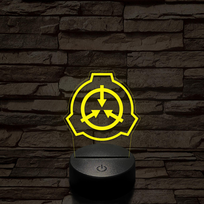 SCP 7 színű 3D led lámpa