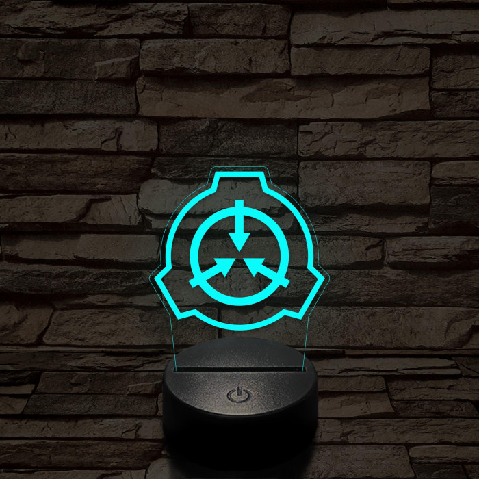 SCP 7 színű 3D led lámpa