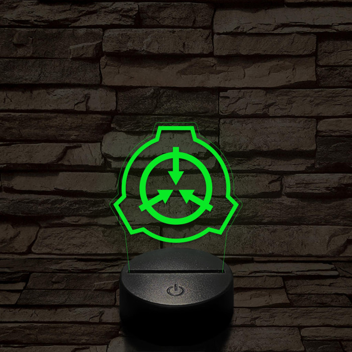 SCP 7 színű 3D led lámpa