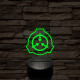 SCP 7 színű 3D led lámpa