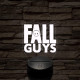 Fall Guys logo 7 színű 3D led lámpa
