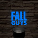 Fall Guys logo 7 színű 3D led lámpa