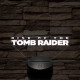 Rise of The Tomb Raider logo 7 színű 3D led lámpa