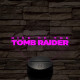 Rise of The Tomb Raider logo 7 színű 3D led lámpa