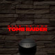 Rise of The Tomb Raider logo 7 színű 3D led lámpa