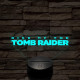Rise of The Tomb Raider logo 7 színű 3D led lámpa