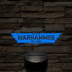 Warhammer logo 7 színű 3D led lámpa