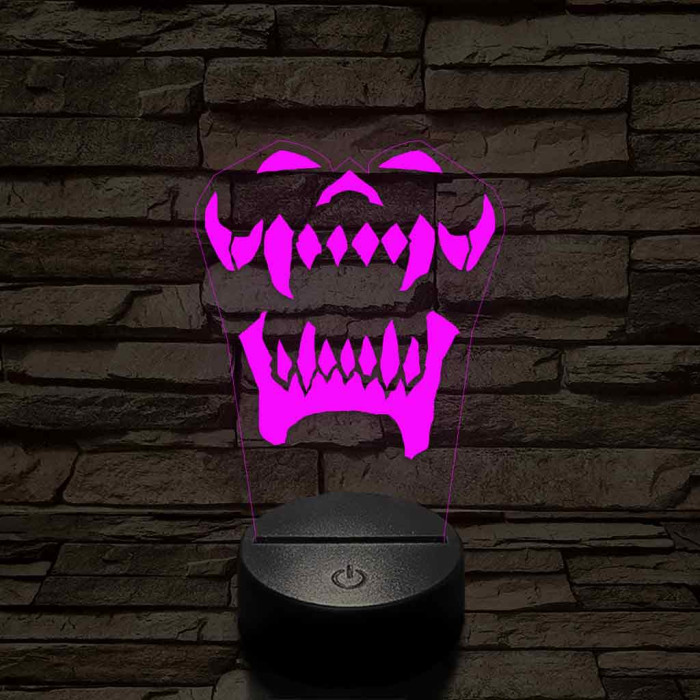 World of Warcraft Warsong Klán jel 7 színű 3D led lámpa