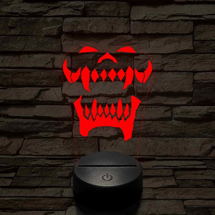 World of Warcraft Warsong Klán jel 7 színű 3D led lámpa