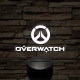 Overwatch logo 7 színű 3D led lámpa