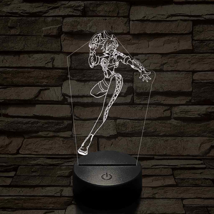 Overwatch Tracker 7 színű 3D led lámpa