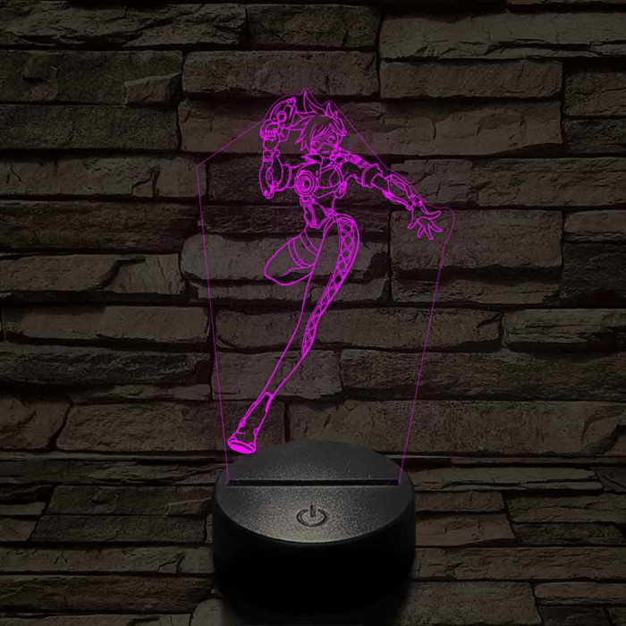 Overwatch Tracker 7 színű 3D led lámpa