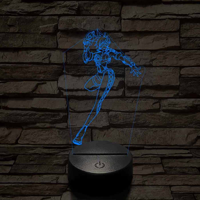 Overwatch Tracker 7 színű 3D led lámpa