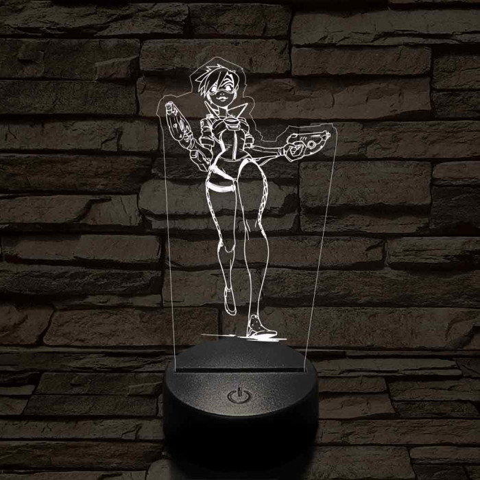 Overwatch Tracker fut 7 színű 3D led lámpa