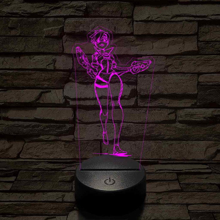 Overwatch Tracker fut 7 színű 3D led lámpa