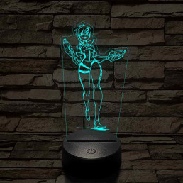 Overwatch Tracker fut 7 színű 3D led lámpa