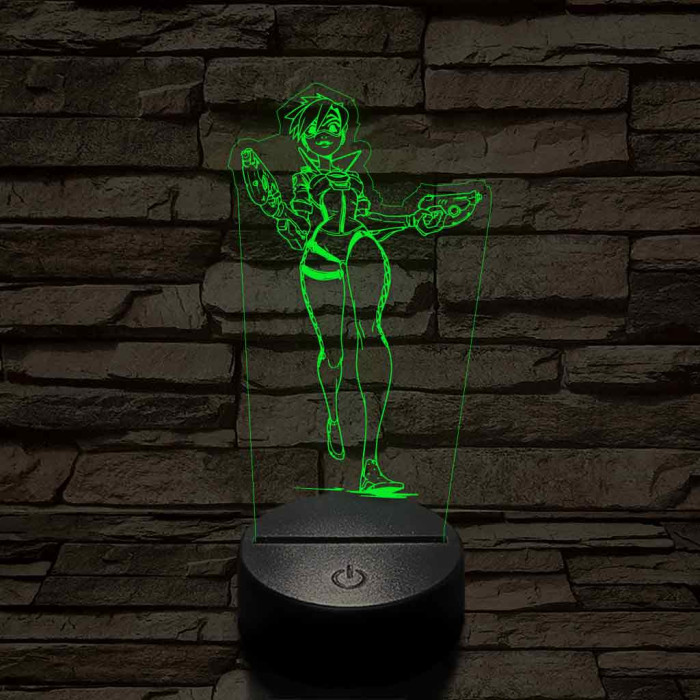 Overwatch Tracker fut 7 színű 3D led lámpa