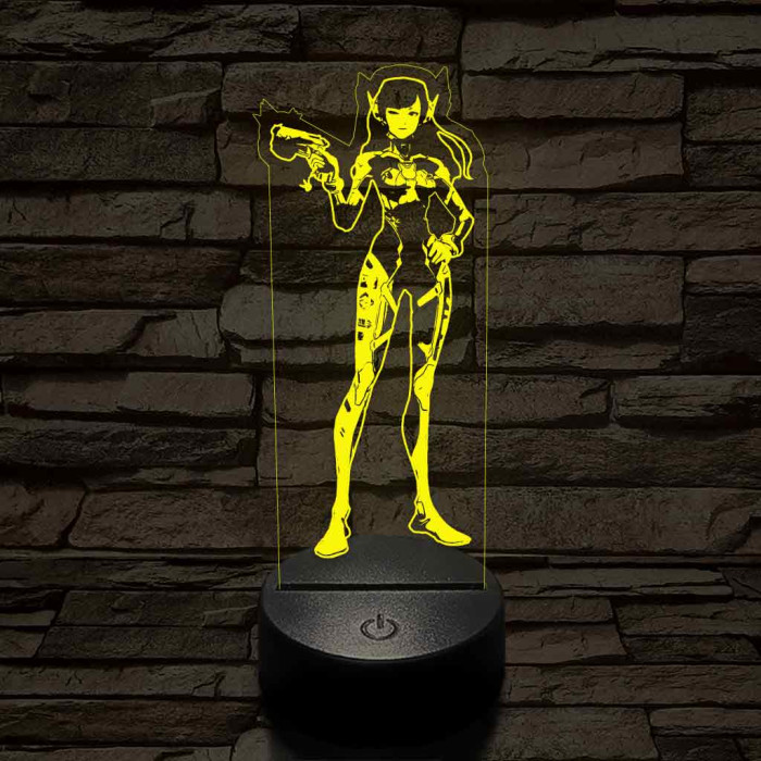 Overwach Dva 7 színű 3D led lámpa