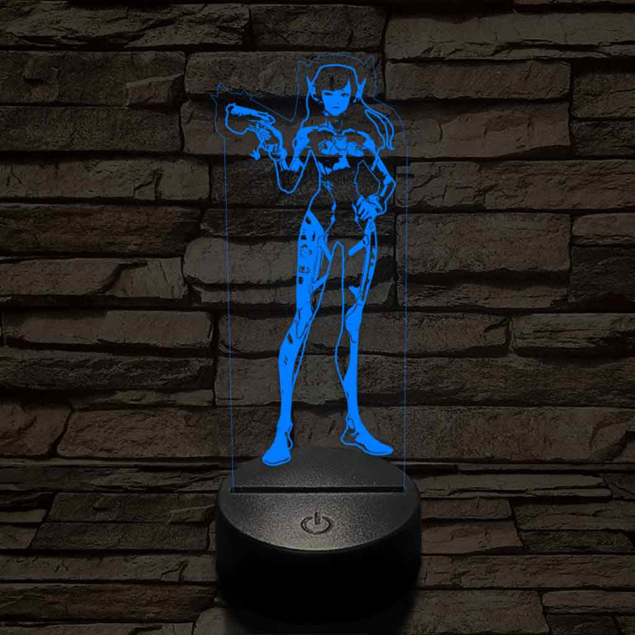 Overwach Dva 7 színű 3D led lámpa