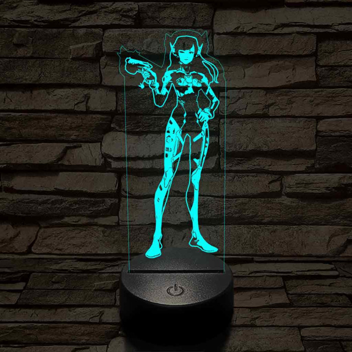 Overwach Dva 7 színű 3D led lámpa