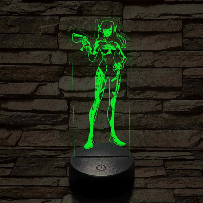 Overwach Dva 7 színű 3D led lámpa