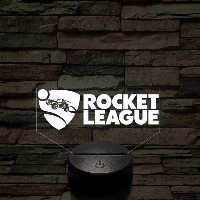Rocket League logo 7 színű 3D led lámpa