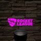 Rocket League logo 7 színű 3D led lámpa