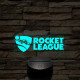 Rocket League logo 7 színű 3D led lámpa
