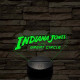 Indiana Jones logo 7 színű 3D led lámpa