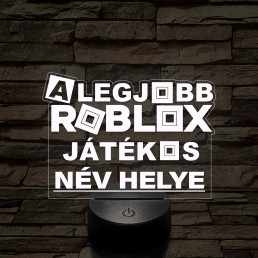 A legjobb játékos Roblox 7 színű 3D led lámpa