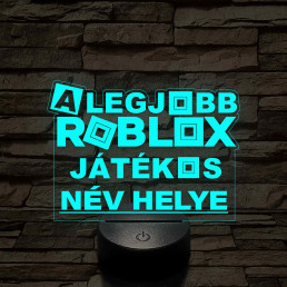 A legjobb játékos Roblox 7 színű 3D led lámpa