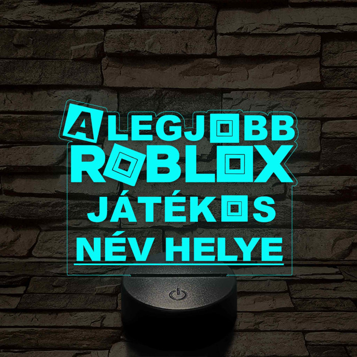 A legjobb játékos Roblox 7 színű 3D led lámpa