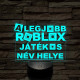 A legjobb játékos Roblox 7 színű 3D led lámpa