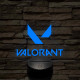 Valorant logo 7 színű 3D led lámpa