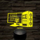 Személyre szabott gamer setup 3D illúzió led lámpa - egyedi gravírozható játéklogókkal és névvel